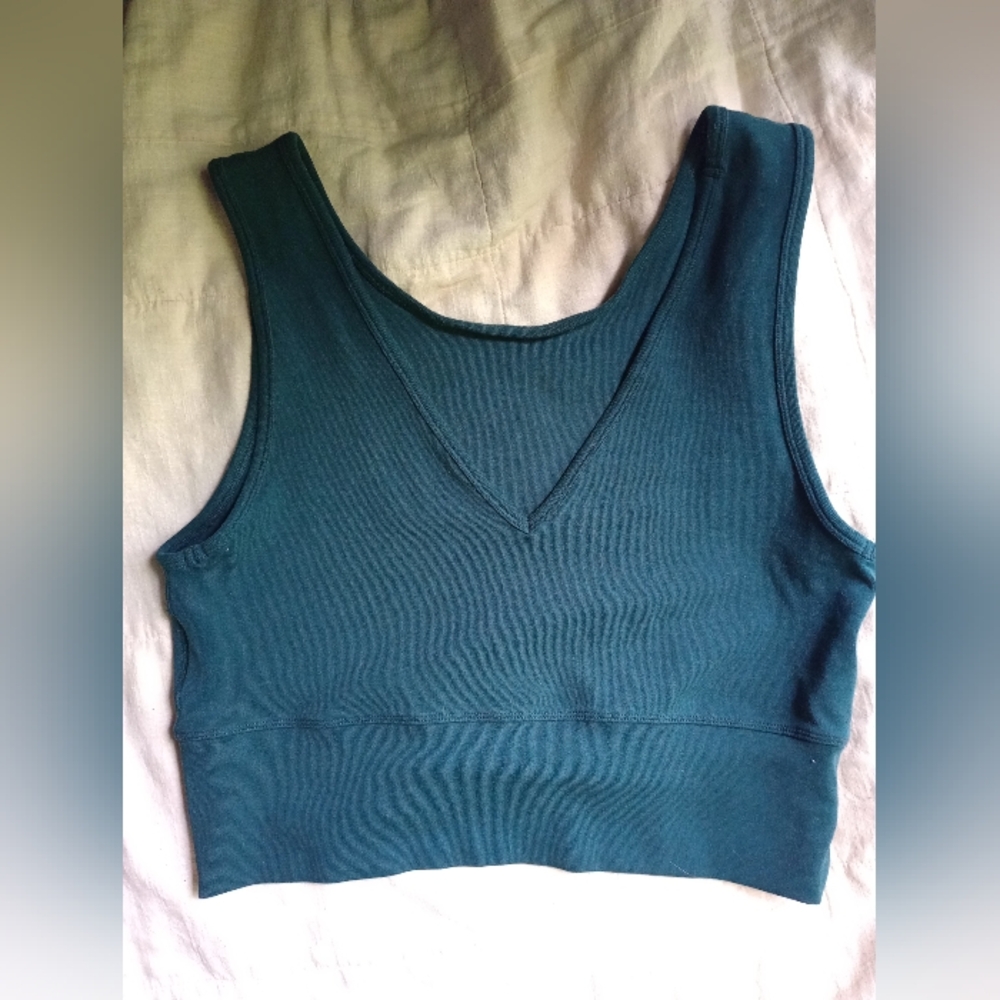 Teal Crop Top